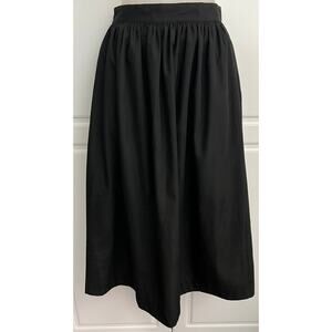 Ceci Cela Black Midi Skirt with Pockets Size M  NWT